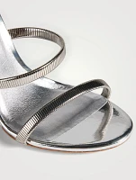 Symphony Mirrored Leather Wedge Sandals