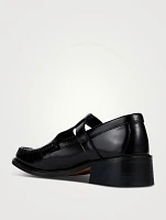 Leather Mary Jane Loafers