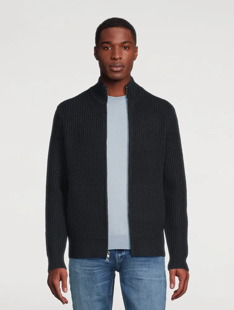 Wool And Cashmere Shaker Stitch Sweater