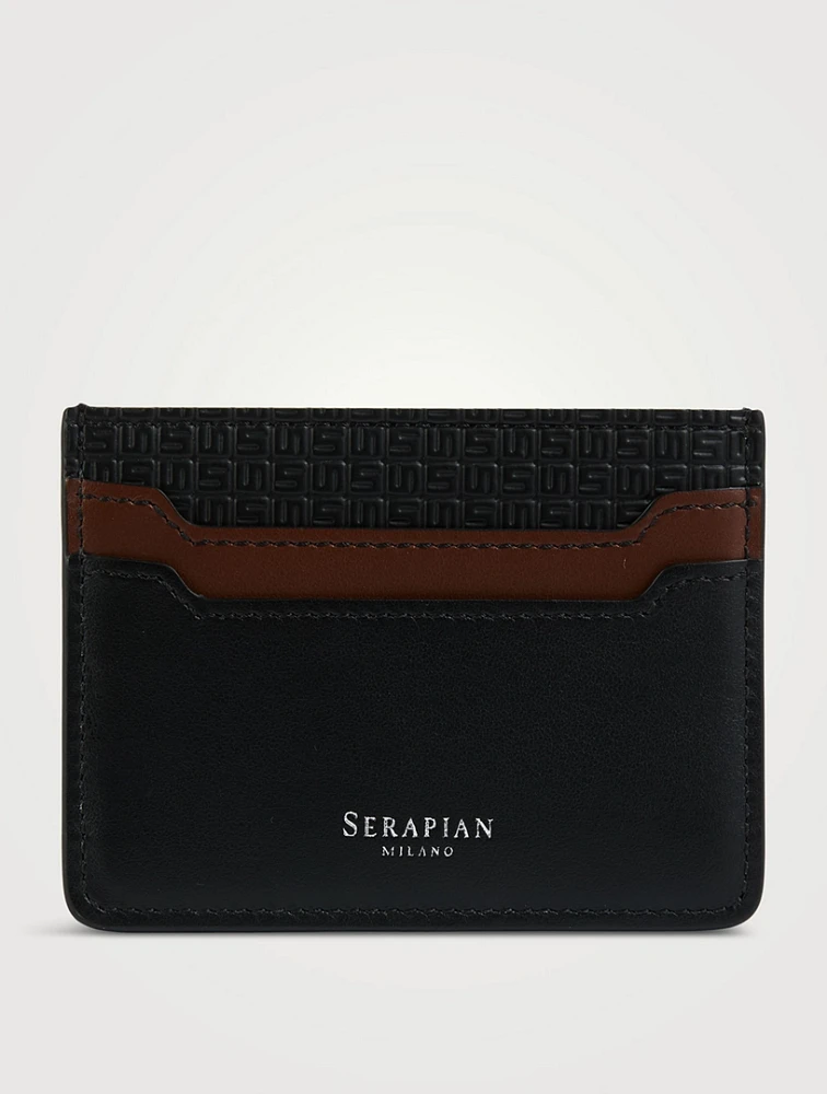 Stepan 72 Leather And Canvas Card Case