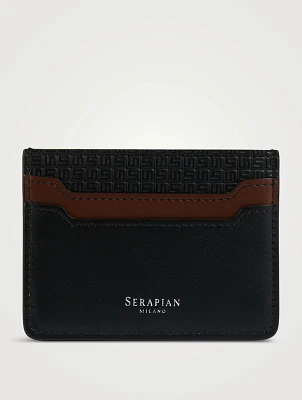 Stepan 72 Leather And Canvas Card Case