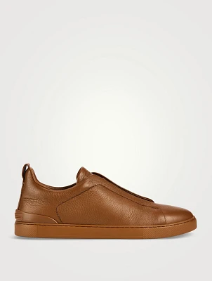Deerskin Triple Stitch Sneakers