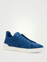 Suede Triple Stitch Sneakers