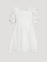 Frill Sleeve Smock Dress