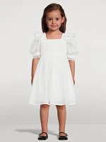 Frill Sleeve Smock Dress