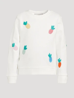 Fruit Crochet Jersey Sweatshirt