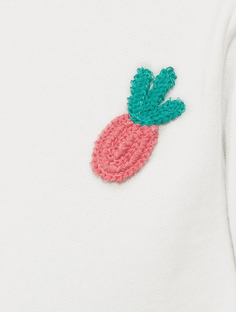 Fruit Crochet Jersey Sweatshirt