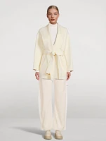 Tyra Belted Wool Wrap Coat