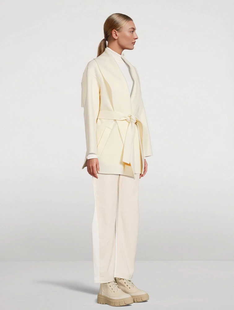 Tyra Belted Wool Wrap Coat