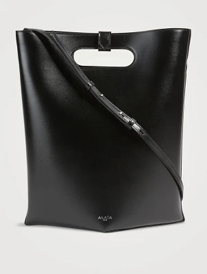 Folded Leather Tote Bag