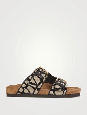 Toile Iconographe Canvas Slide Sandals
