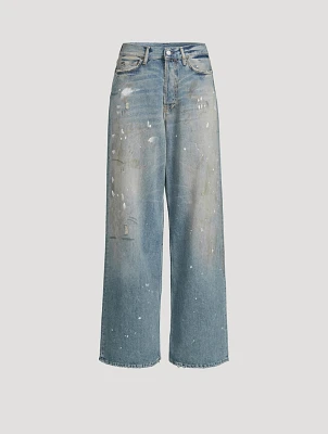 1981 Paint-Splattered Wide-Leg Jeans
