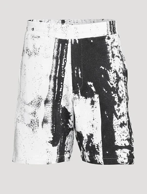 Cotton Shorts Fold Print