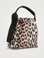 Basket Bag In Leopard Print