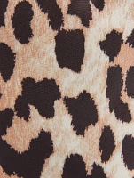 Basket Bag In Leopard Print