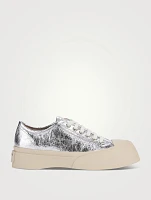 Pablo Metallic Leather Sneakers
