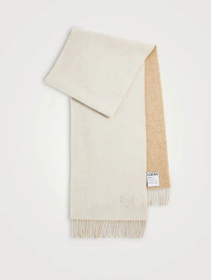 Wool Cashmere Scarf With Logo