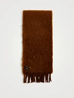 Loewe x Suna Fujita Scarf With Guinea Fowl Embroidery