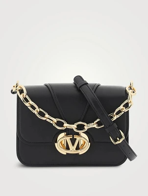 Small VLOGO O'Clock Leather Shoulder Bag