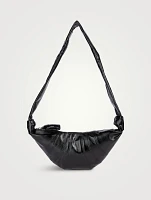 Small Croissant Canvas Shoulder Bag
