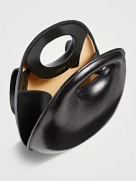 Egg Leather Top Handle Bag