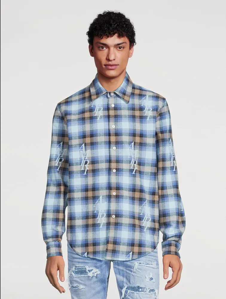 Cotton Plaid Flannel Shirt