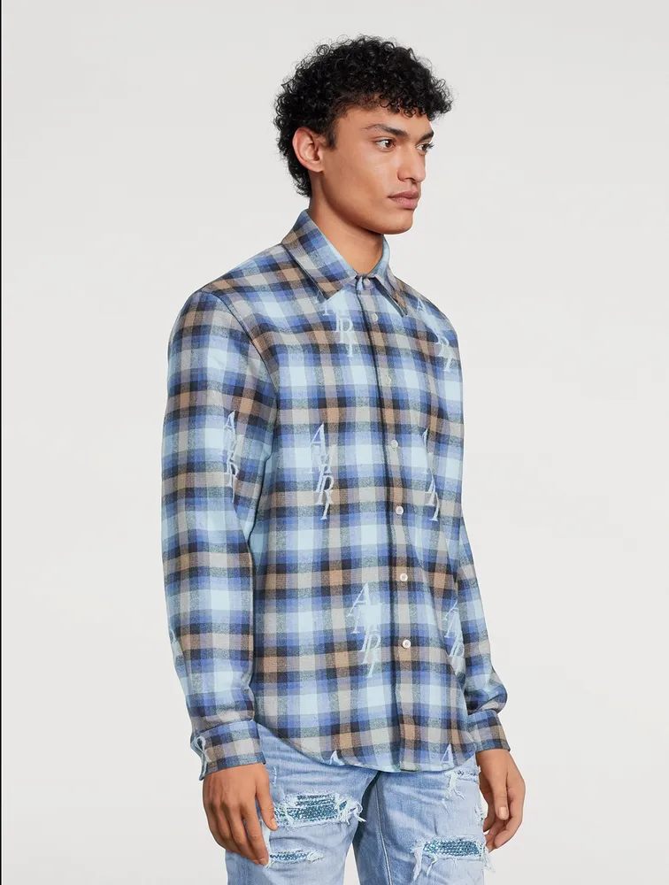 Cotton Plaid Flannel Shirt