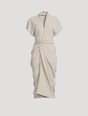 Cady Crepe Wrap Dress