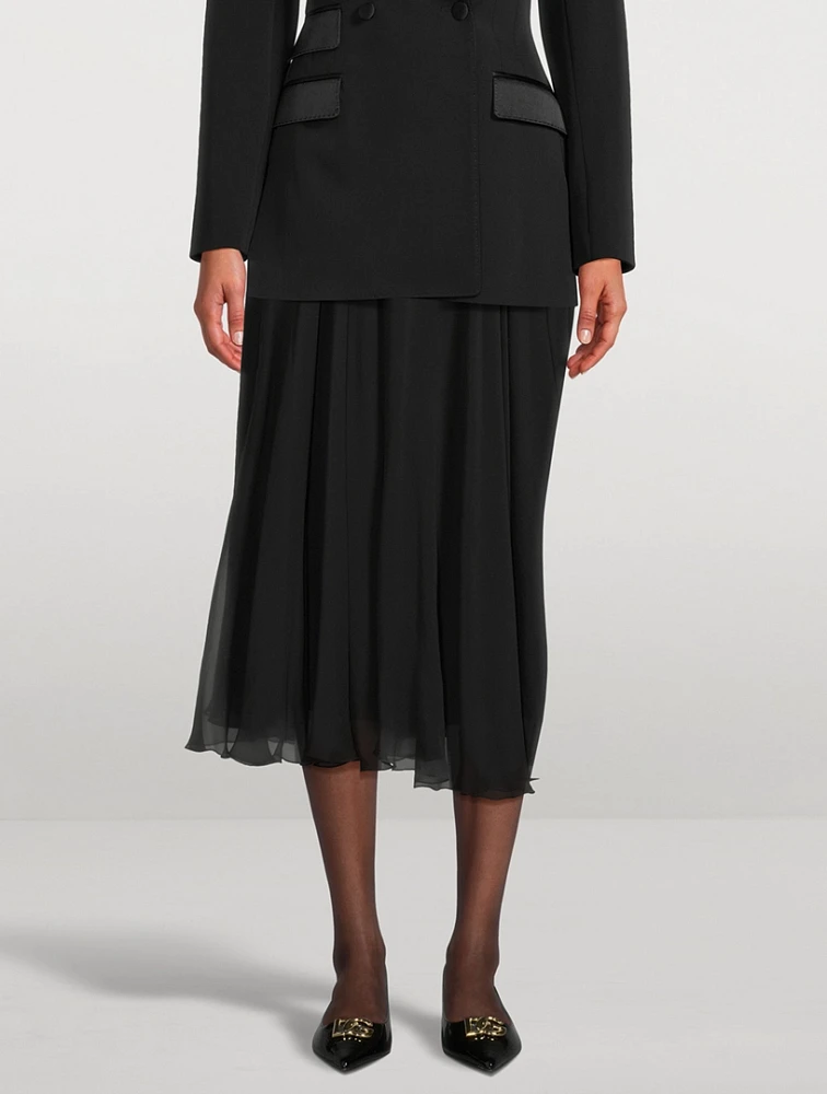 Silk Chiffon Circle Skirt