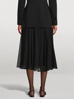 Silk Chiffon Circle Skirt