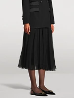 Silk Chiffon Circle Skirt