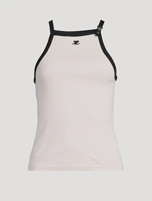 Buckle Contrast Tank Top