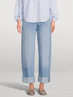 Ayla Baggy Cuffed Crop Jeans