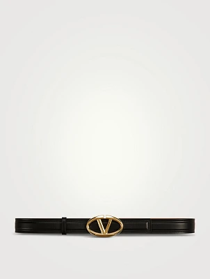 VLOGO Shiny Leather Belt