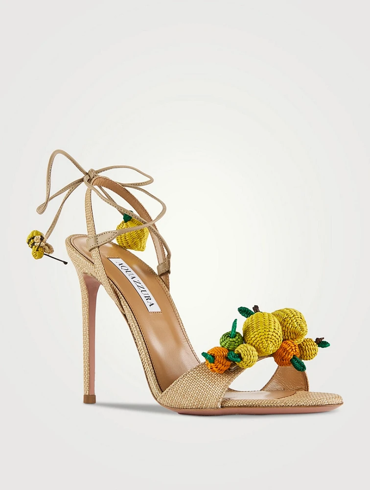 Citrus Punch Raffia Sandals