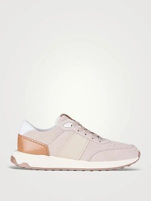 Suede And Leather Sneakers