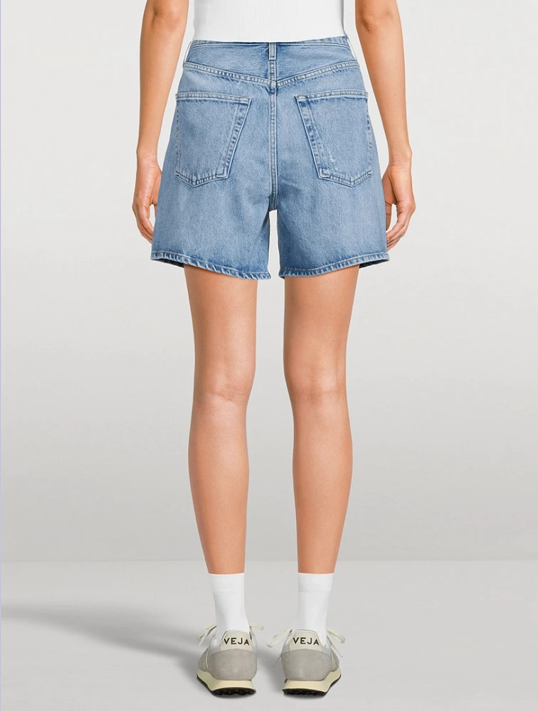 Stella High-Rise Denim Shorts