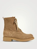 Clementine Suede Combat Boots