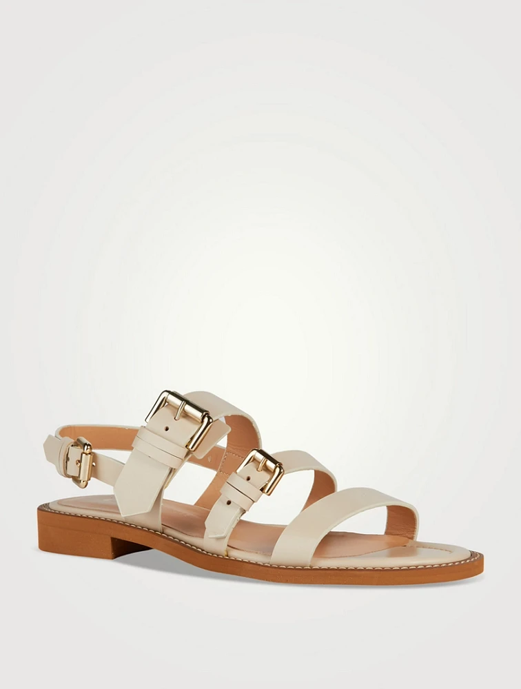 Rey Leather Slingback Sandals