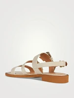 Rey Leather Slingback Sandals