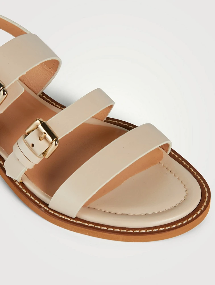 Rey Leather Slingback Sandals