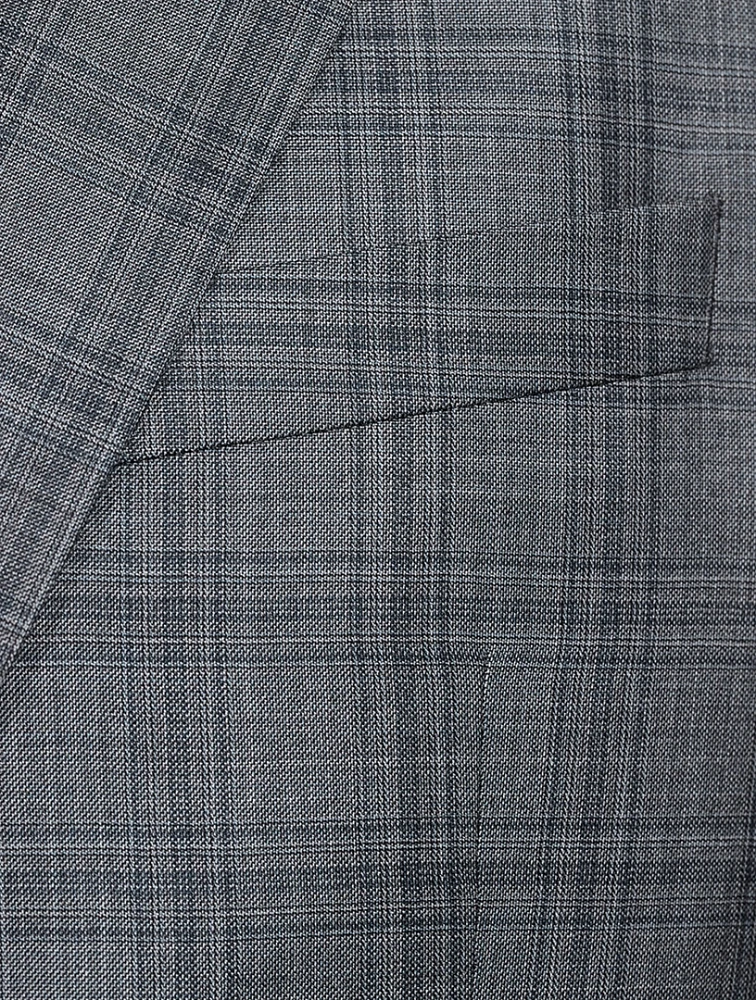Wool Two-Piece Suit Plaid Print