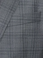 Wool Two-Piece Suit Plaid Print