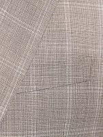 Wool Two-Piece Suit Windowpane Print