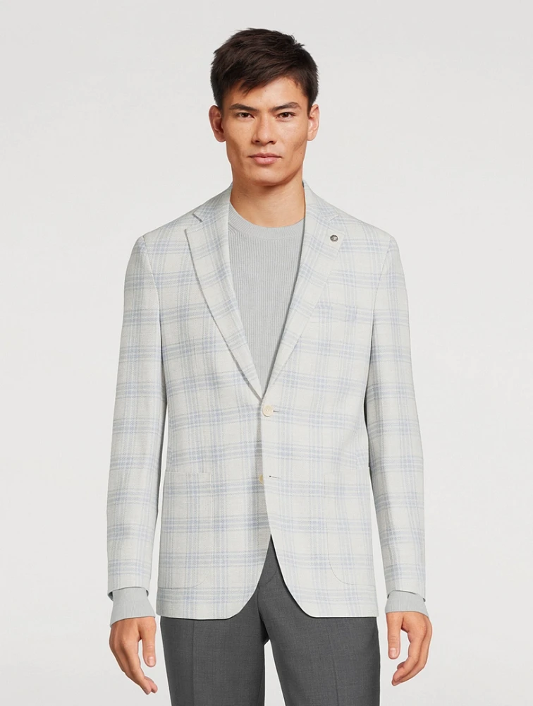 Hampton Wool Linen And Silk Stretch Jacket