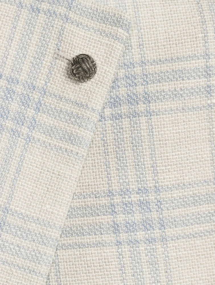 Hampton Wool Linen And Silk Stretch Jacket