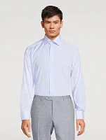 Slim Fit Bengal Striped Elevated Poplin Shirt