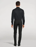 Slim Fit Twill Textured Evening Shirt