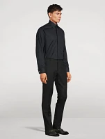 Slim Fit Twill Textured Evening Shirt