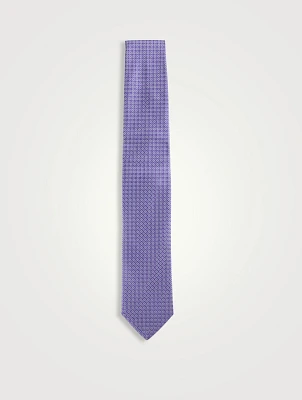 Geometric Silk Tie